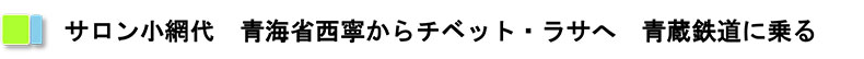 サロン小網代,青海省西寧からチベット・ラサへ 清蔵鉄道に乗る